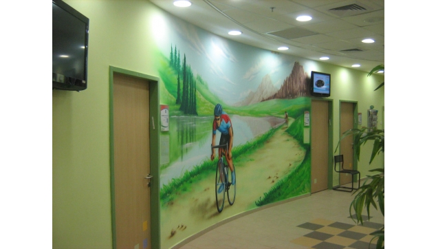ציורי קיר במרפאות ובתי חולים